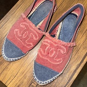 Red & Blue Chanel Espadrilles